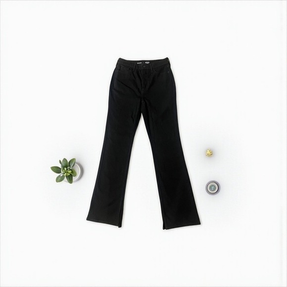 Old Navy Bootcut Black Jeans Women's Size 4 Regular Length Comfort Stretch Denim - Picture 3 of 10